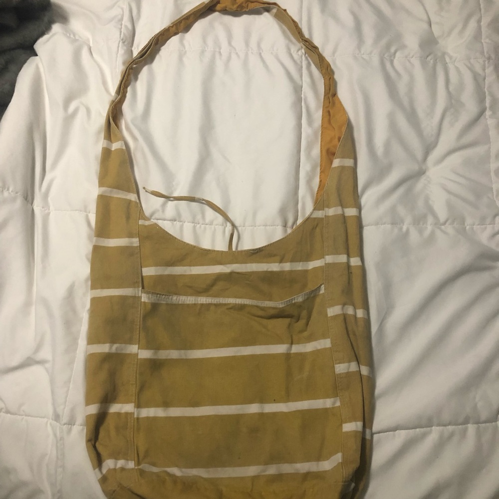 Yellow hobo bag